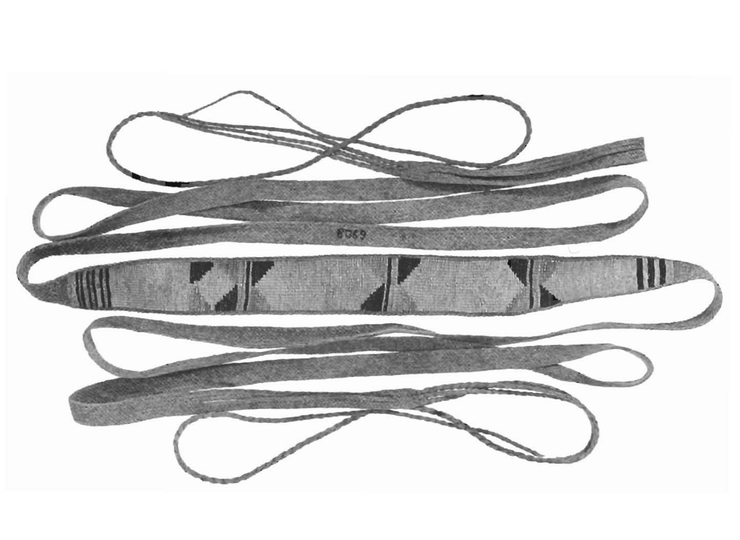 Associated image for entry 'tump-line (a strap worn across the chest with which to carry things on the back)'