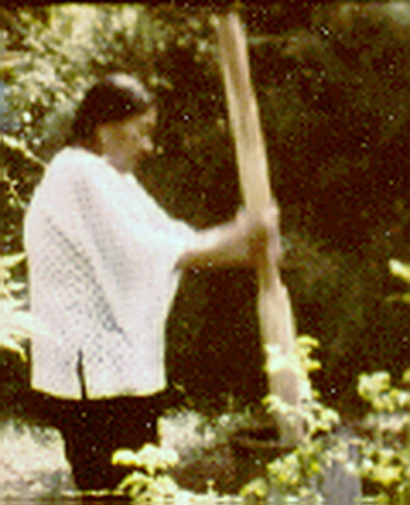 Associated image for entry 'she is pounding corn in a mortar'